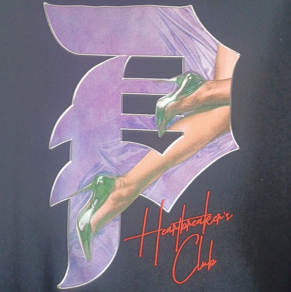 PRIMITIVE SKATEBOARDING HEARTBREAKERS CLUB HOODIE SWEATER - Picture 7 of 8